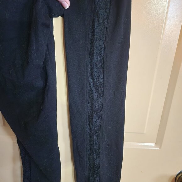 Torrid- Black Lace inset legging - Picture 2 of 4
